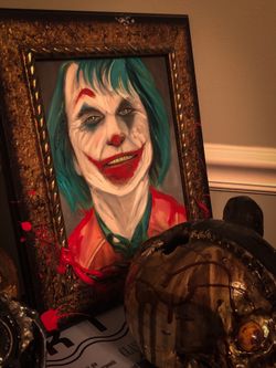 Joker oil painting