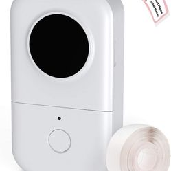 Phomemo D30 Label Printer, Bluetooth Wireless Mini Pocket Smartphone Label Maker Machine with Tape, Direct Thermal Printer Rechargeable Labeler Compat