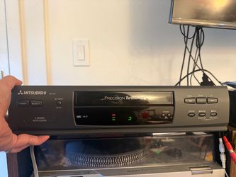 Mitsubishi HS-U447 VHS VCR — Precision Turbo Drive, 4-Head Hi-Fi + ✨ Choice of 2 Movie Bundles ✨