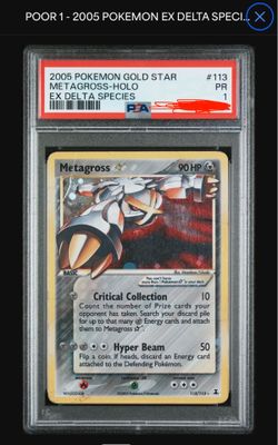 PSA 1 Gold Star metagross