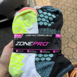 Ladies Zone Pro Socks (6 Pack)