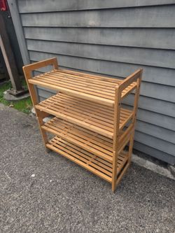 4-Tier Bamboo Shoe Rack