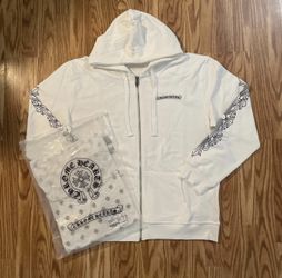 White Zip up Chrome hearts 
