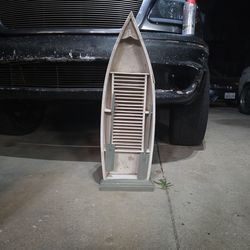 Wooden Boat CD Holder