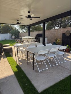 Chairs and tables