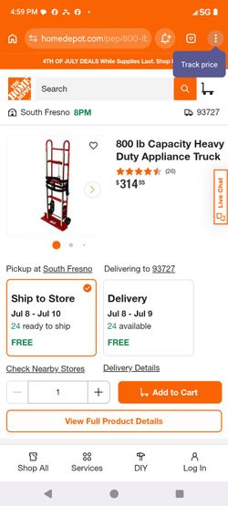 Milwaukee truck dolly 800 lb