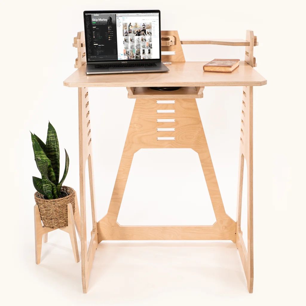 Standing desk, modular and adjustable “Work From Home Desk” brand