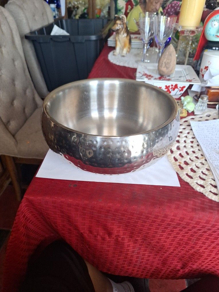 " Look " Made In India Double Walled Stainless Steel Serving Bowl