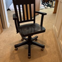 Wood Desk Chair