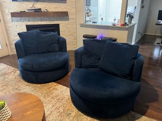 Pottery Barn Balboa Swivel Chairs