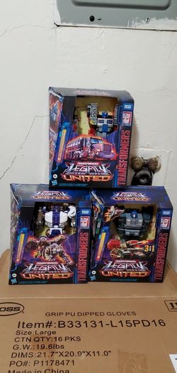 Transformers Legacy United Lot Of 3 - Tigerhawk Optimus Prime Wheeljack NIB
