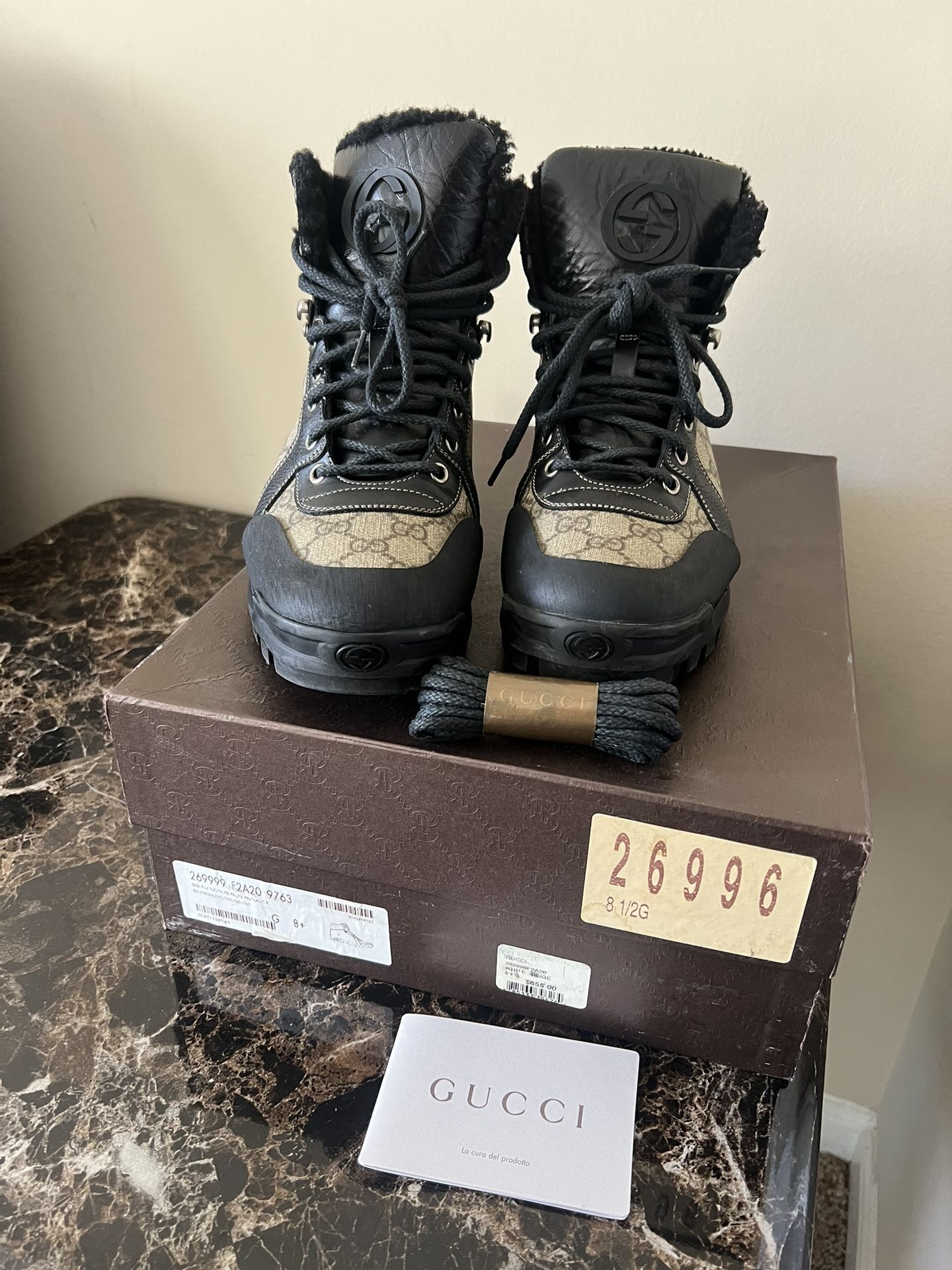 Mens Gucci Monogram Boots