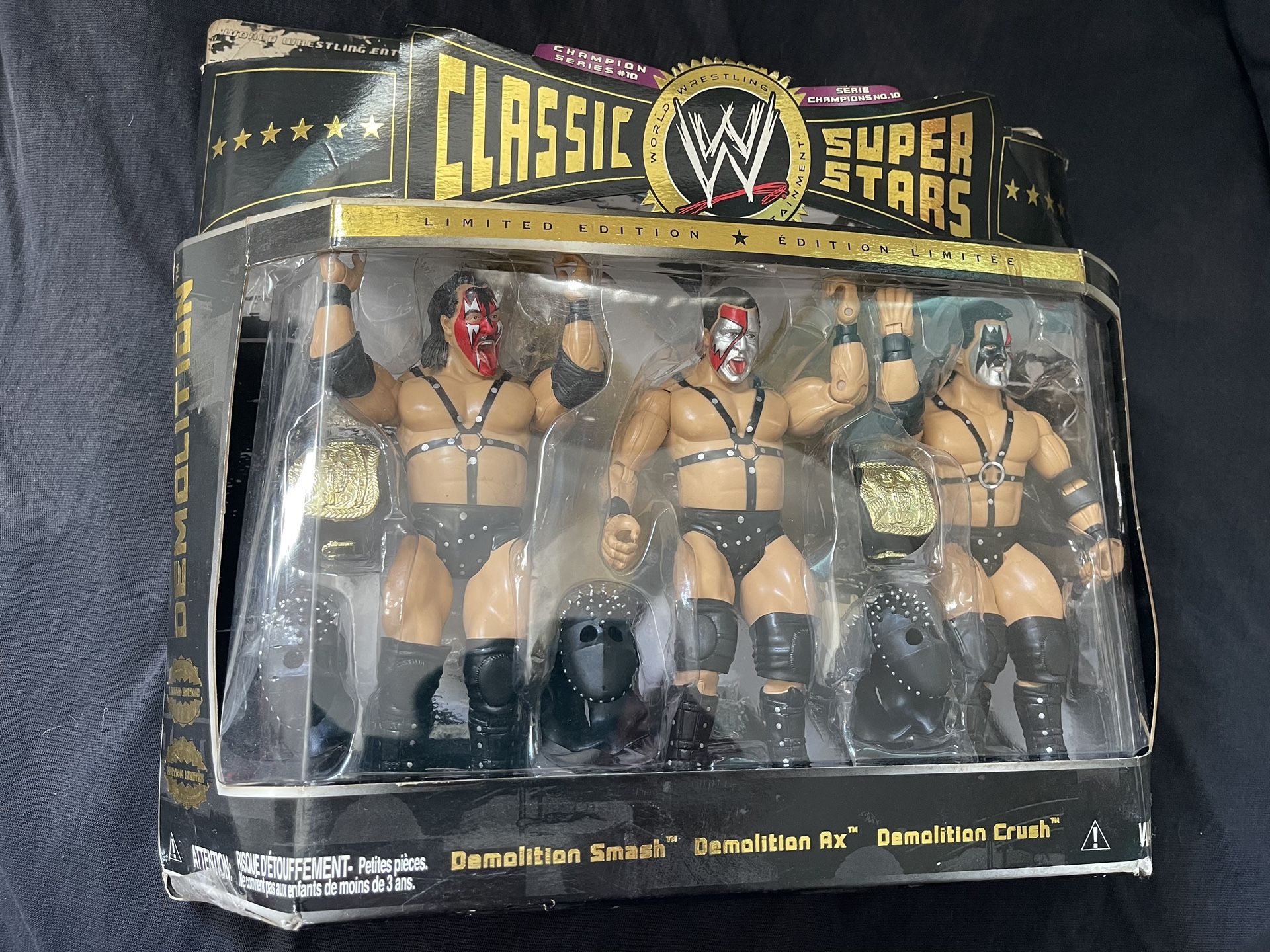 WWE Classic Super Stars Demolition 3Pack + The Brain Busters Lot