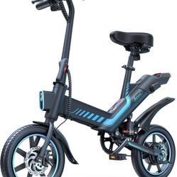 Sailnovo 14'' Folding Electric Bike for Adults, Peak 500W Ebike for Teenagers, 20 MPH Ebike, Up to 5