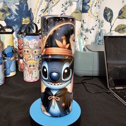 20oz Halloween Angel & Stitch Tumbler