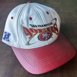 Vintage San Francisco 49ers NFL ProElite Genuine Leather Strapback Hat