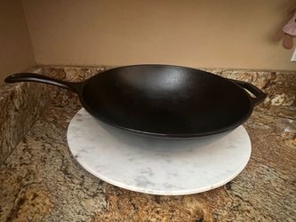 Cast Iron Wok with Handle 12’