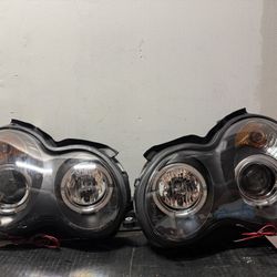 SONAR SK3(contact info removed)1 BLACK HALO PROJECTOR HEADLIGHTS 01-07 MERCEDES C-CLASS SEDAN