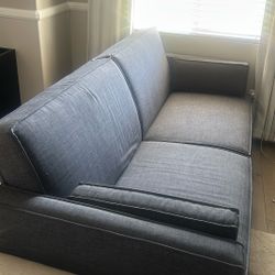 Blue Futon Sofa Bed. 