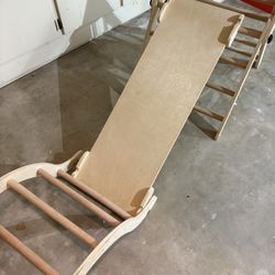 3 Piece Wooden Indoor Climbing Playground 