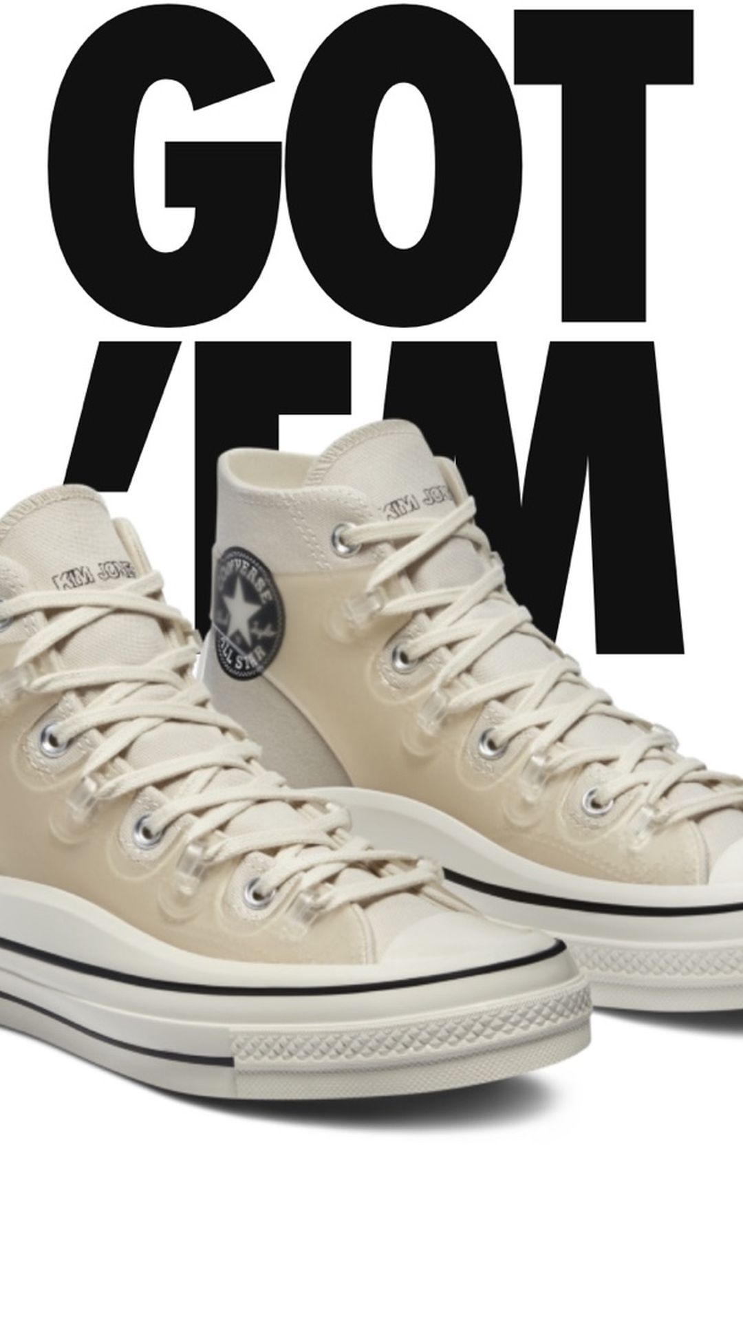 Kim Jones x Converse Chuck 70 (Natural Ivory) SIZE