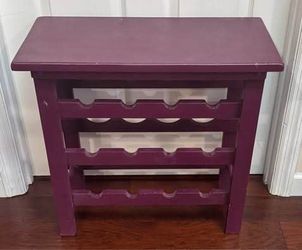 Wooden Wine Rack Table 24”x12” and 22.5”tall  just $10