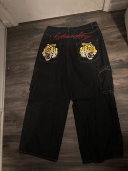 Saturday Tiger Graphic Cargo Jeans