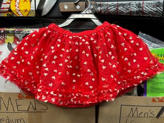 Toddler  Heart 💕 tutu skirt size 2t