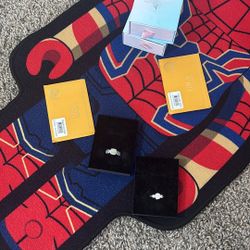 Mossinite 925 Silver engagement ring - size 7 