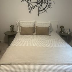 MALM Queen bed Frame And Mattress 