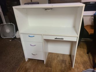 Large Work Desk with Lamp