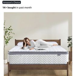 12 Inch Full Size Mattress in a Box, Hybrid Cooling Gel Memory Foam & Pocketed Coils