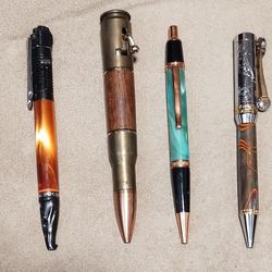 Six Custom-made Pens (Bullets)