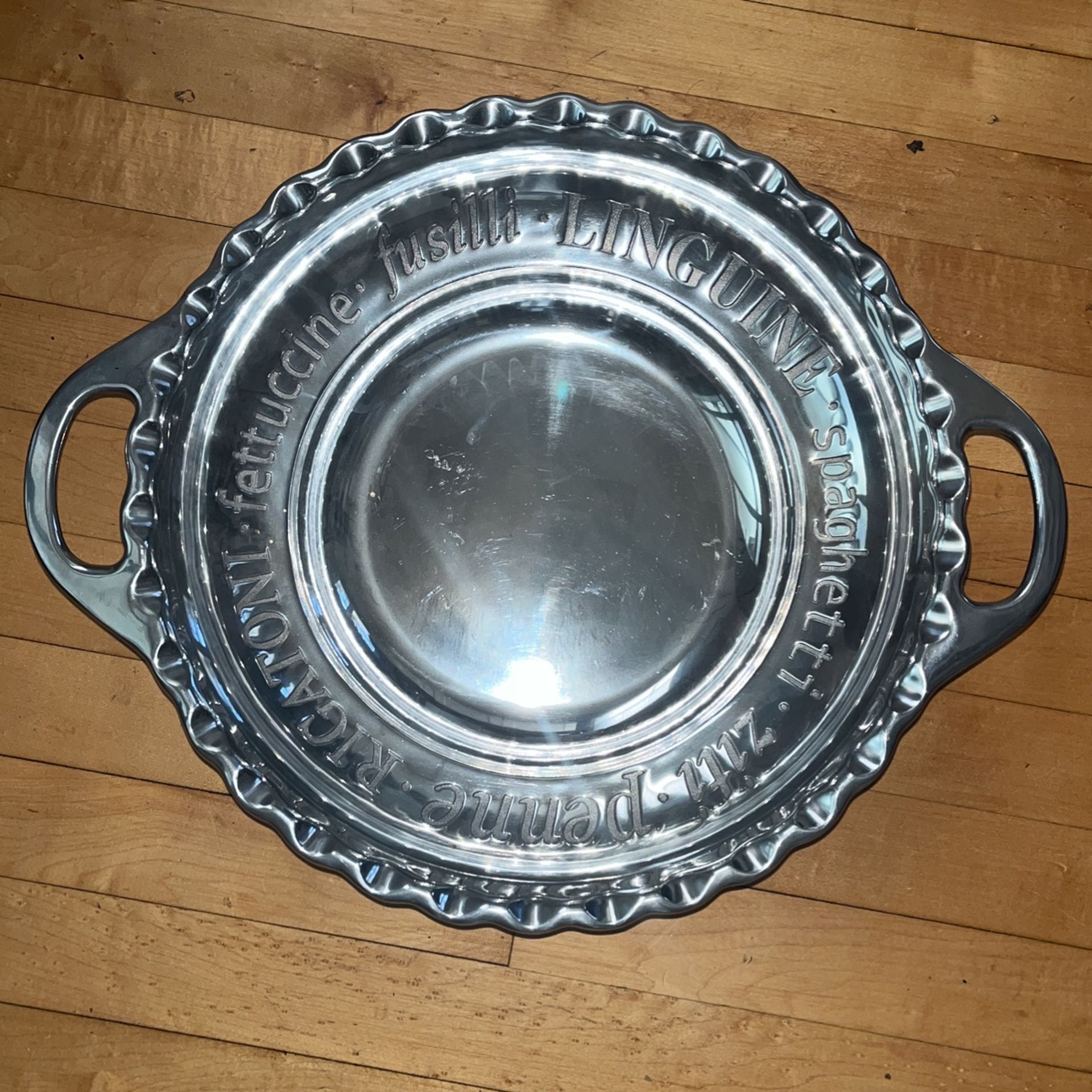 Lenox Butler's Pantry Pasta Pewter Bowl