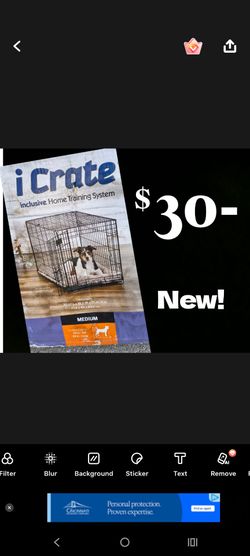 31"L  NEW Portable Dog (Medium) Crate-Carrier-Cage
