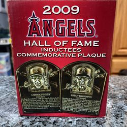 Angels Baseball 2009 Hall of Fame Inductees Commemorative Plaque Finley/Downing.  Brand New 
