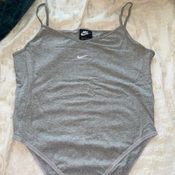 Grey Nike bodysuit size L