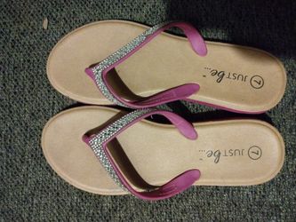 JUST ME PINK RHINESTONES SANDALS
