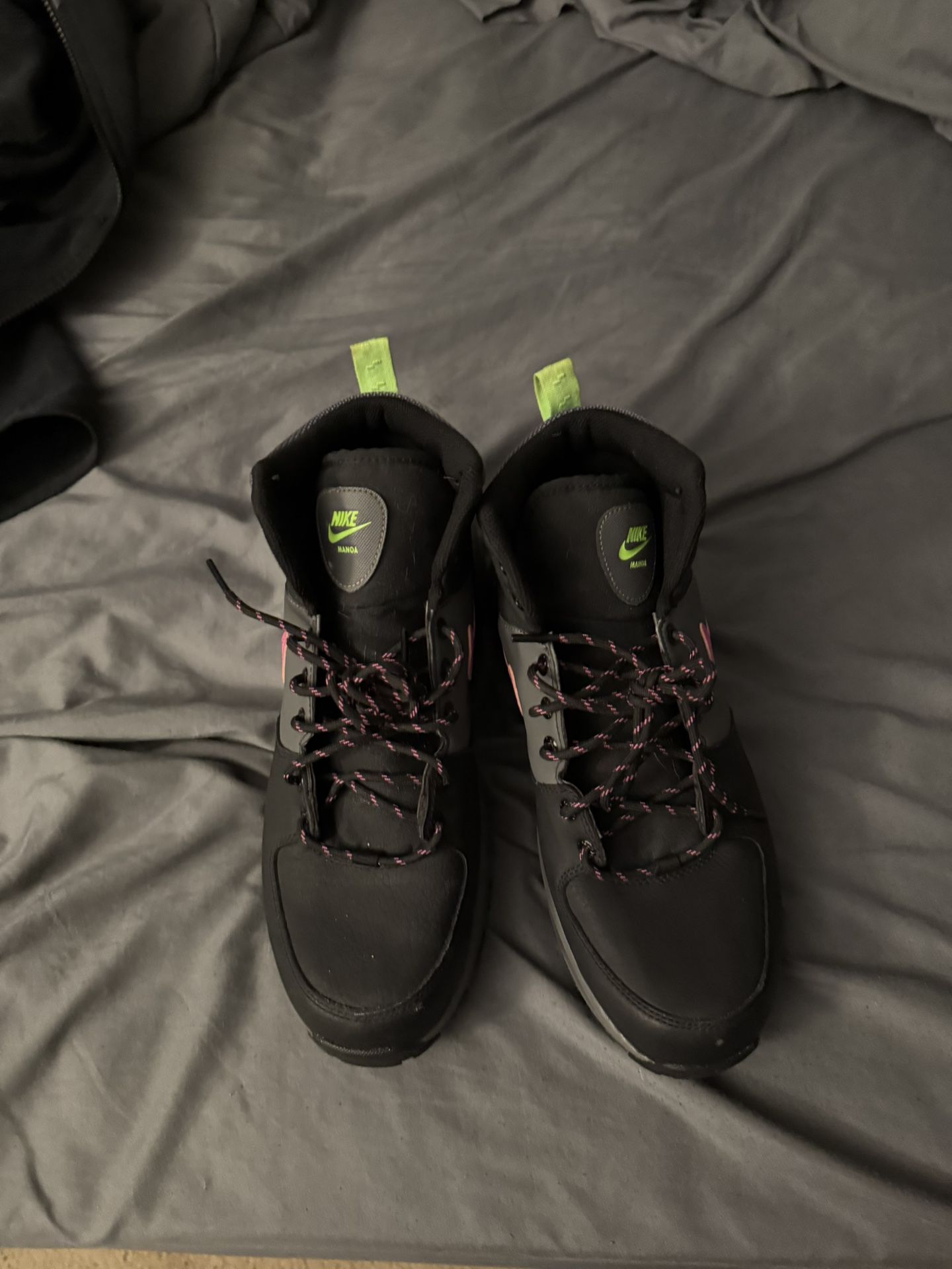 Pink/Green Nike Boots (Size 11 Men )