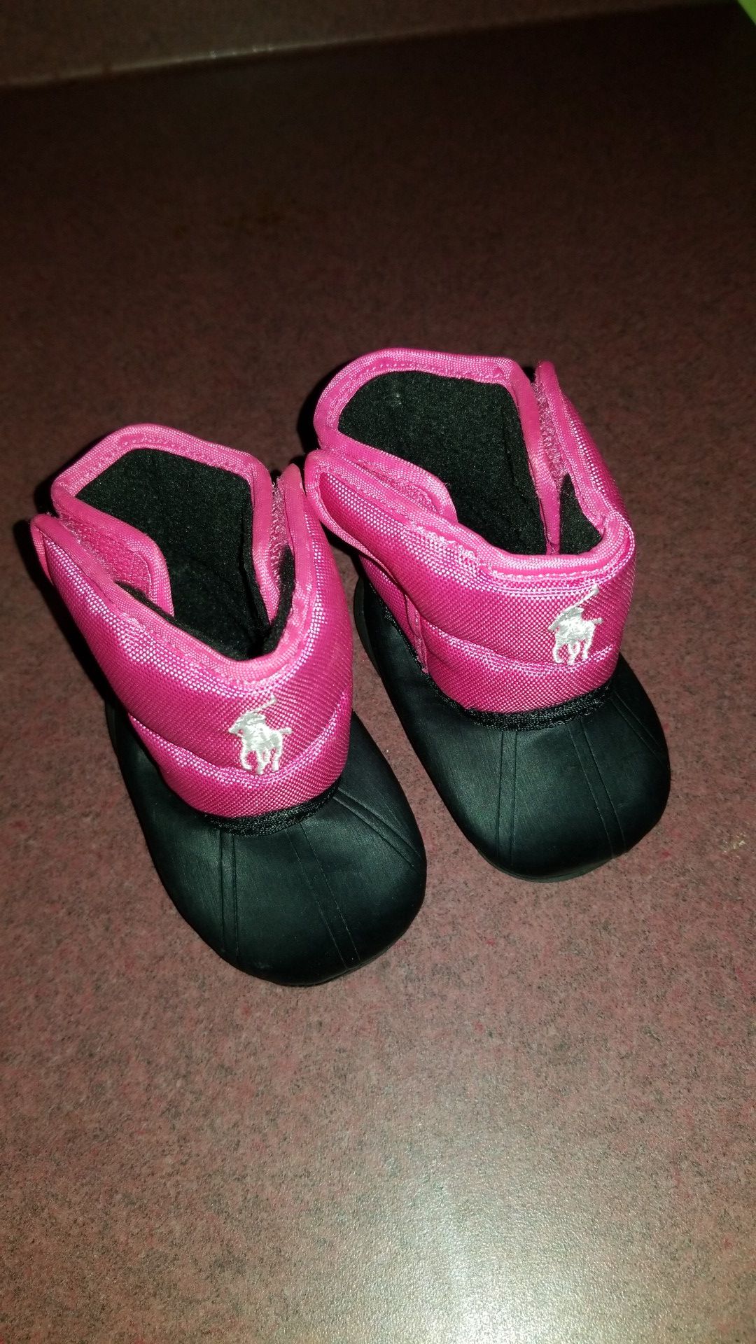 Polo infant girl waterproof boots size 0
