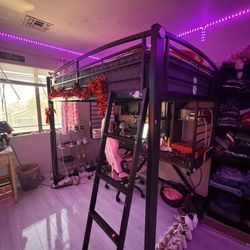 One Loft Bunk Bed W Desk 
