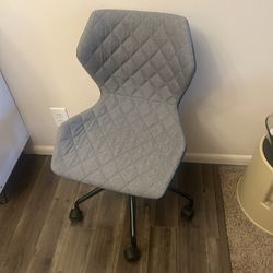 Small Grey Fabric Office Chair