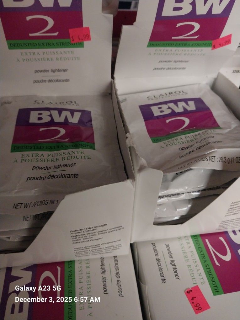 12 (1oz) Packets Of BW2 Hair Lightner