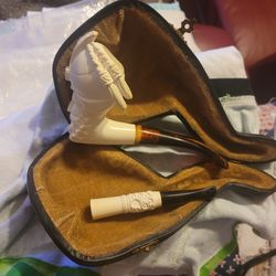 Hand Carved Meerschaum Pipe From Turkey