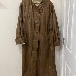 Custom Made Long Leather Jacket