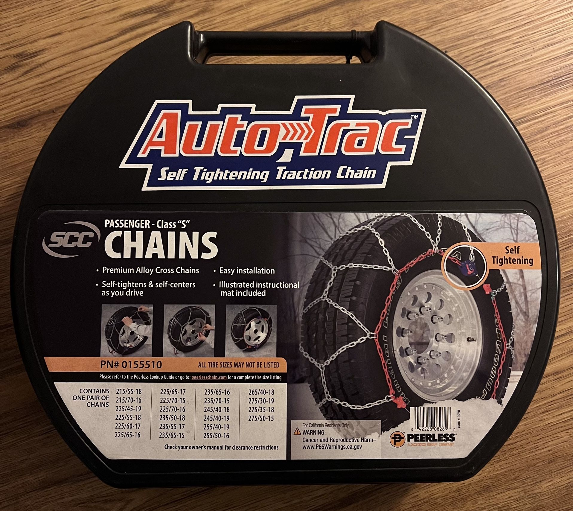 Auto Trac Self Tightening Traction Chain - Passenger Class “S” Chains