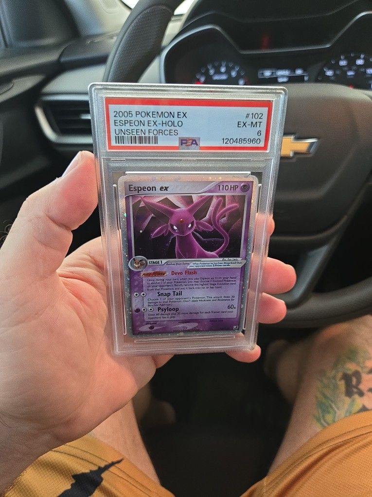 2005 Unseen Forces Espeon Ex Holo PSA 6