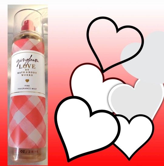BATH AND BODY WORKS "GINGHAM LOVE!" FRAGRANCE SPRAY FULL SIZE NEW!