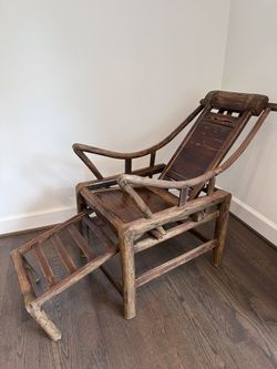 Antique Asian Lounge Chair