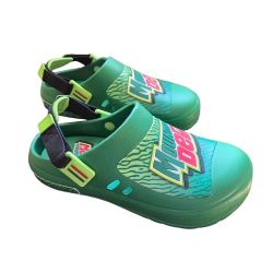 Mountain Dew Clogs Green Ground Up Size 10 Unisex NWT